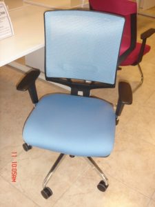 CLP60SW-LOW BACK BLUE CHAIR